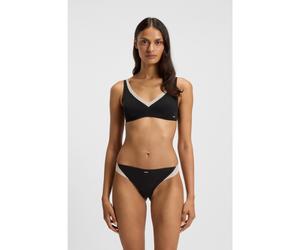 BOSS Tanga de punto elástico en dos tonos - StyleTHONG_B.MIRAGE, 50556244 Negro S