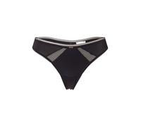 BOSS Tanga de microfibra con apliques de encaje - StyleTHONG_B.PURE, 50545055 Negro L