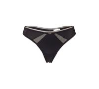 BOSS Tanga de microfibra con apliques de encaje - StyleTHONG_B.PURE, 50545055 Negro XS