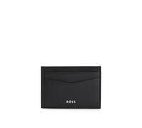 BOSS Tarjetero de piel granulada con clip para billetes y detalles de la marca - StyleNew Crosstown_M_Clip, 50529503 Negro pcs.