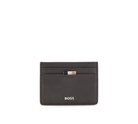 BOSS Tarjetero en dos tonos con logo en estampado metalizado - StyleZair_Card holder N., 50536751 Marrón oscuro pcs.