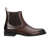 BOSS Botines Chelsea clásicos de piel cepillada - StyleTayil_Cheb_bu, 50552489 Marrón oscuro 41