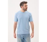 BOSS Camiseta de algodón elástico con logo en contraste - StyleTChup, 50473278 Celeste XL