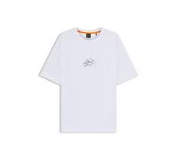 BOSS Camiseta relaxed fit de algodón con logo de diseño - StyleTe_voyage, 50546370 Blanco L