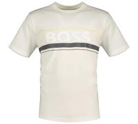 BOSS tee Iconic Zone Camiseta, 100 Blanco, M Hombres