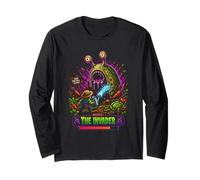 Boss The Invader - Diseño Retro Pixel Art Gaming Manga Larga