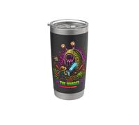 Boss The Invader - Diseño Retro Pixel Art Gaming Vaso térmico de acero inoxidable de doble pared