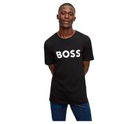 BOSS Camiseta de punto de algodón con logo estampado de goma - StyleThinking 1, 50481923 Negro XL
