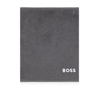 BOSS Toalla de cara en algodón con logo bordado en contraste - StyleEDGE White Wash towel 030, WTOW-EDGE Gris oscuro ONESI