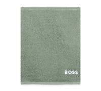 BOSS Toalla de cara en algodón con logo bordado en contraste - StyleEDGE White Wash towel 030, WTOW-EDGE Verde ONESI