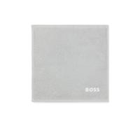 BOSS Toalla de cara en algodón con logo bordado en contraste - StyleEDGE White Wash towel 030, WTOW-EDGE Plata ONESI
