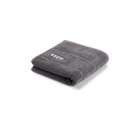 BOSS Toalla de mano en algodón con logo blanco bordado - StyleHTOW-PLAIN-100050/100, HTOW-PLAIN Gris oscuro ONESI