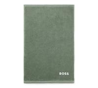 BOSS Toalla para invitados de algodón con logo bordado en contraste - StyleEDGE White Guest towel 040, GUEST-EDGE Verde ONESI