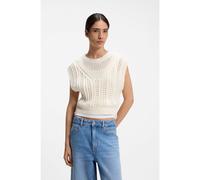 BOSS Top de algodón con estructura de punto abierto - StyleC_Fiseo, 50565084 Natural XS