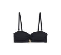 BOSS Top de bikini palabra de honor con monograma Double B - StyleBANDEAU_DOUBLE B, 50566517 Azul oscuro S