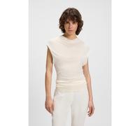 BOSS Top de cuello alto en tejido mate - StyleElamma, 50541896 Natural M