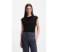 BOSS Top de cuello alto en tejido mate - StyleElamma, 50541896 Negro S