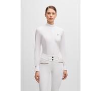 BOSS Top de exhibición para equitación con multielástico - StyleEMMA SHOW BLOUSE, B5W0401 Blanco XS