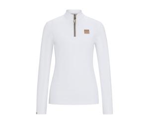 BOSS Top de exhibición para equitación en tejido superelástico - StyleFRANCES TRAINING SHIRT, B4W0402 Blanco L