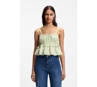 BOSS Top de popelín de algodón con raya vertical - StyleC_Iplyn, 50559224 Verde estampado 44