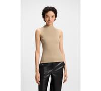 BOSS Top de punto de canalé con cuello caja - StyleFeskies, 50473237 Beige claro M