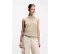 BOSS Top de punto en hilo superfino con cuello caja - StyleFargherita, 50554975 Beige M