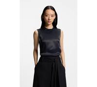 BOSS Top de satén sin mangas con cierre de ojo de cerradura en la espalda - StyleBaurina, 50553047 Azul oscuro 42