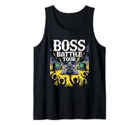 Boss Tour Monster Arena Enfrentamiento Pixel Retro Gamer Camiseta sin Mangas