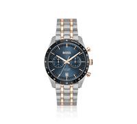 BOSS TOURMASTER Reloj con esfera azul y pulsera en dos tonos - StyleTOURMASTER, 58564948 Tono plateado pcs.