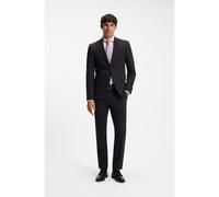 BOSS Traje de dos piezas en mezcla de lana elástica jaspeada - StyleH-Harvey-2Pcs-263CNF, 50576192 Azul oscuro 56