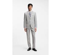 BOSS Traje regular fit de dos piezas en lana virgen a rayas - StyleH-Jeckson-2Pcs-253, 50561835 Gris claro 50