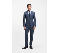 BOSS Traje regular fit de dos piezas en lana virgen a rayas - StyleH-Jeckson-2Pcs-Pk261, 50557245 Rayas azul claro 52