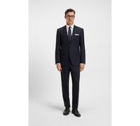 BOSS Traje regular fit de dos piezas en tejido elástico estampado - StyleH-Jeckson-2Pcs-253, 50551755 Azul oscuro 50