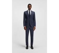BOSS Traje regular fit en lana virgen con microestampado - StyleH-Jeckson-2Pcs-253, 50546069 Azul oscuro 25