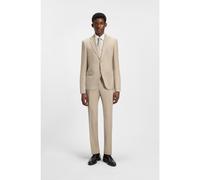 BOSS Traje regular fit en lana virgen con microestampado - StyleH-Jeckson-2Pcs-253, 50546069 Natural 50