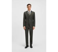 BOSS Traje slim fit con chaleco en lana elástica con motivo - StyleH-Huge-3Pcs-253, 50551768 Marrón claro 58