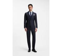 BOSS Traje slim fit con chaleco en lana virgen y seda - StyleL-Harvers-3Pcs-241, 50560829 Azul oscuro 48