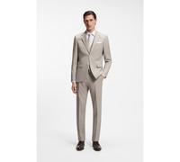 BOSS Traje slim fit con chaleco en sarga de lana virgen - StyleH-Houston-3Pcs-262, 50561836 Gris claro 46