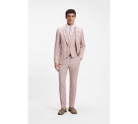 BOSS Traje slim fit con chaleco en sarga de lana virgen - StyleH-Houston-3Pcs-262, 50561836 Rosa claro 46
