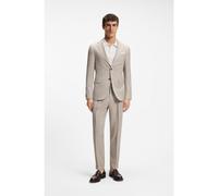 BOSS Traje slim fit de dos piezas en lana y seda - StyleL-Heston2PcsLP-FP263, 50567315 Beige claro 58