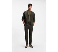 BOSS Traje slim fit de dos piezas en tejido de sirsaca de lana - StyleP-Carper-OS-2Pcs-263, 50567523 Verde oscuro 46