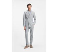 BOSS Traje slim fit de dos piezas en tejido elástico de sirsaca - StyleC-Huge-2Pcs-DB-263, 50567535 Rayas azul claro 58