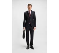 BOSS Traje slim fit en lana virgen a rayas - StyleH-Huge-2Pcs-253, 50546121 Azul oscuro 106