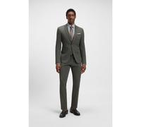 BOSS Traje slim fit en tejido elástico con microestampado - StyleH-Huge-2Pcs-253, 50546087 Verde 58