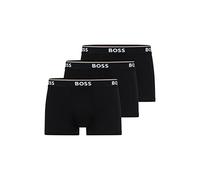 Calzoncillos deportivos BOSS x Matteo Berrettini Stretch-Cotton Trunks With Logo Waistbands 3P - black XXL