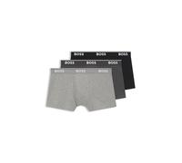 BOSS Trunk 3P Power Boxers A Pantalones Cortos, Open Grey 61, XS para Hombre
