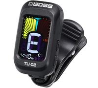 BOSS TU-02 Clip-on Tuner, Brillante pantalla a color con ángulo de visión ajustable