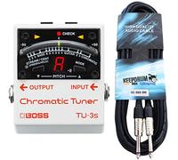 Boss TU-3S - Afinador cromático y cable de guitarra keepdrum (3 m)