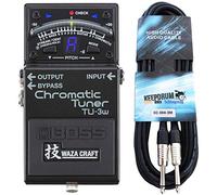Boss TU-3W Waza - Afinador cromático + cable keepdrum para guitarra (3 m)
