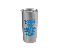Boss Up What Up Doe | Detroit Michigan Vaso térmico de acero inoxidable de doble pared